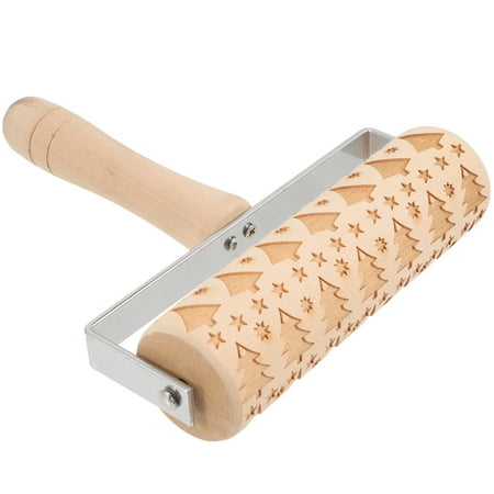 Embossed Wooden Rolling Pin Engraved Embossing Rolling Pin with Christmas Tree Pattern for Baking
Embossed Wooden Rolling Pin Engraved Embossing Rolling Pin with Christmas Tree Pattern for Baking