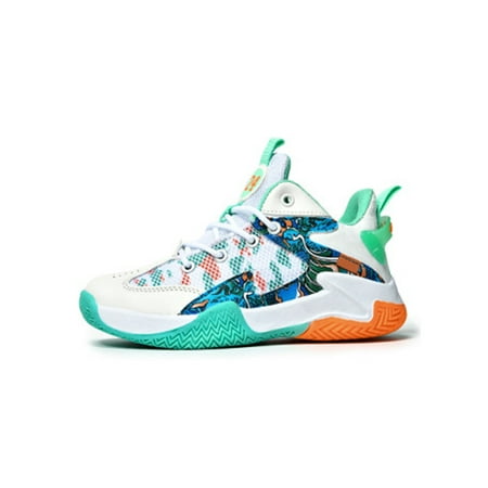 Tenmix Unisex Basketball Shoes Durable Running Shoe Anti-Slip Sneakers Lace-up Trainers Outdoor Lightweight Comfortable Sneaker White Orange 3Y
Tenmix Unisex Basketball Shoes Durable Running Shoe Anti-Slip Sneakers Lace-up Trainers Outdoor Lightweight Comfortable Sneaker White Orange 3Y