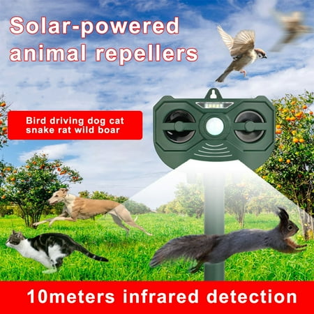 Wild Animal Repeller Infrared Sensor Solar Rechargeable Outdoor Indoor Control Device Adjustable Equipment Farmhouse Park Yard
Wild Animal Repeller Infrared Sensor Solar Rechargeable Outdoor Indoor Control Device Adjustable Equipment Farmhouse Park Yard