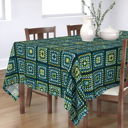 Cotton Sateen Tablecloth 70 x 144 - Blue Green Vintage Plaid Retro Quilt Folk Print Custom Table Linens by Spoonflower
Cotton Sateen Tablecloth 70 x 144 - Blue Green Vintage Plaid Retro Quilt Folk Print Custom Table Linens by Spoonflower