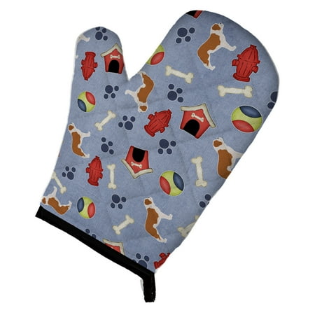 Caroline s Treasures Saint Bernard Dog House Collection Oven Mitt
