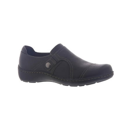 Clarks Womens Cora Poppy Leather Slip-On Loafers
