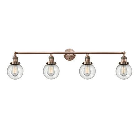 Innovations Lighting 215-S-6 Beacon Beacon 4 Light 42 Wide Bathroom Vanity Light - Copper
Innovations Lighting 215-S-6 Beacon Beacon 4 Light 42 Wide Bathroom Vanity Light - Copper