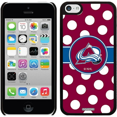 Colorado Avalanche Polka Dots Design on iPhone 5c Thinshield Snap-On Case by Coveroo