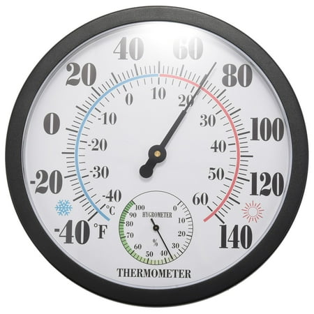 10 inch Indoor Outdoor Weather Thermometer/Hygrometer for Patio Wall Decorative No Battery Needed
10 inch Indoor Outdoor Weather Thermometer/Hygrometer for Patio Wall Decorative No Battery Needed