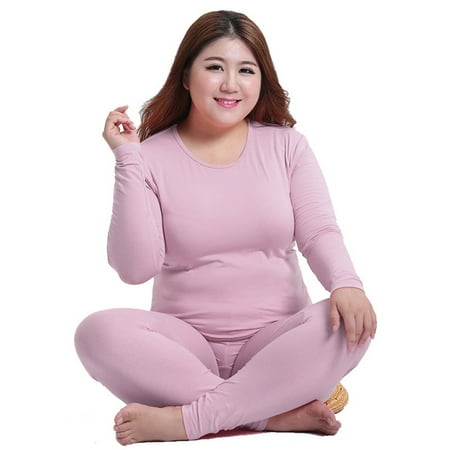ALSLIAO Women Ultra-Soft Lined Thermal Top Bottom Underwear Set Plus Size Long Johns Set Pink 3XL
ALSLIAO Women Ultra-Soft Lined Thermal Top Bottom Underwear Set Plus Size Long Johns Set Pink 3XL