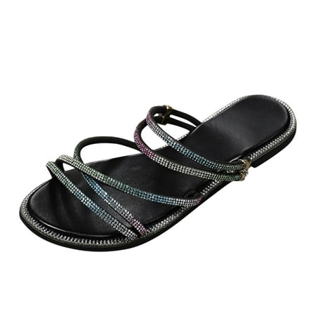 Jungdeepe Women s Summer Fashion Open Toe Flat Bottom Sticky Diamonds Breathable Sandals Tow Casual Comfort Beach Slippers
Jungdeepe Women s Summer Fashion Open Toe Flat Bottom Sticky Diamonds Breathable Sandals Tow Casual Comfort Beach Slippers