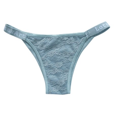 ALSLIAO G String Ladies Sexy Underwear Thong Intimate Floral Lace Panties Low-Rise Panty Light Blue XL
ALSLIAO G String Ladies Sexy Underwear Thong Intimate Floral Lace Panties Low-Rise Panty Light Blue XL