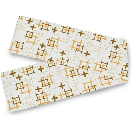 Hyjoy Table Runner Yellow Geometric Pattern Machine Washable Non-Slip Farmhouse Table Runners for Dinner Party Holidays Home Decor 13 x 70 Inch
Hyjoy Table Runner Yellow Geometric Pattern Machine Washable Non-Slip Farmhouse Table Runners for Dinner Party Holidays Home Decor 13 x 70 Inch