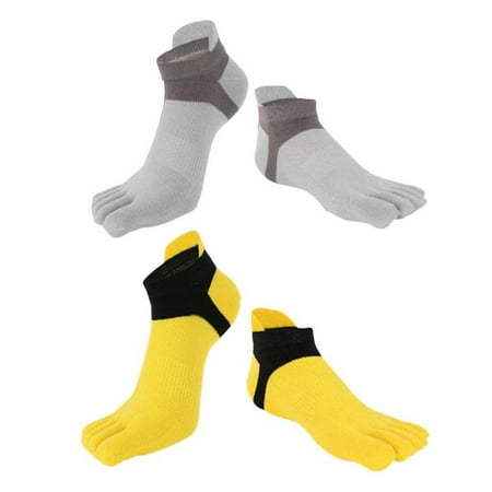 4pcs Soft Breathable Everyday Toe Socks Mesh No Show Sports Yoga Crew Socks - Gray+Yellow Size
4pcs Soft Breathable Everyday Toe Socks Mesh No Show Sports Yoga Crew Socks - Gray+Yellow Size