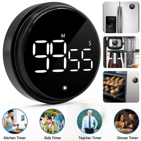 Toorise Digital Kitchen Timer Magnetic Rotary Digital Timer with Large LED Display 3 Volume Adjustment Portable Display for Gym Reading Exercise Training Game Baking Desk Seniors Kids
Toorise Digital Kitchen Timer Magnetic Rotary Digital Timer with Large LED Display 3 Volume Adjustment Portable Display for Gym Reading Exercise Training Game Baking Desk Seniors Kids