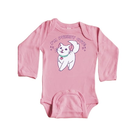 Inktastic I m Purrdy Cute White Kitty Cat Gift Baby Boy or Baby Girl Long Sleeve Bodysuit
Inktastic I m Purrdy Cute White Kitty Cat Gift Baby Boy or Baby Girl Long Sleeve Bodysuit