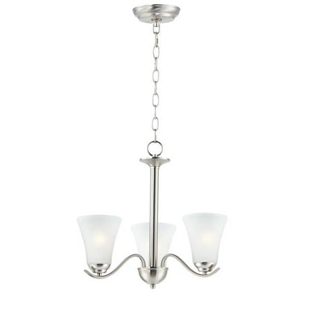 Maxim 12073FTSN Vital 3 Light Chandelier Ceiling Light Satin Nickel