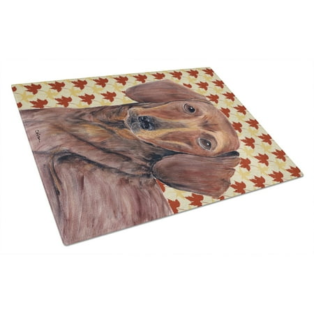 Carolines Treasures SC9208LCB Dachshund Fall Leaves Portrait Glass Cutting Board Large 12H x 16W multicolor
Carolines Treasures SC9208LCB Dachshund Fall Leaves Portrait Glass Cutting Board Large 12H x 16W multicolor