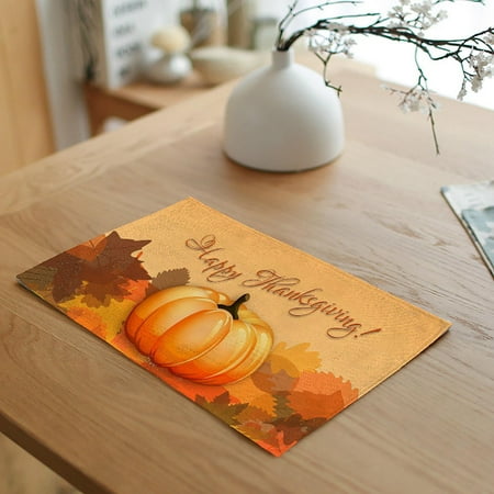 ERTUTUYI Pumpkin Orange Placemat Home Restaurant Dining Table Thanksgiving Decoration Dishes Insulation Placemat
ERTUTUYI Pumpkin Orange Placemat Home Restaurant Dining Table Thanksgiving Decoration Dishes Insulation Placemat