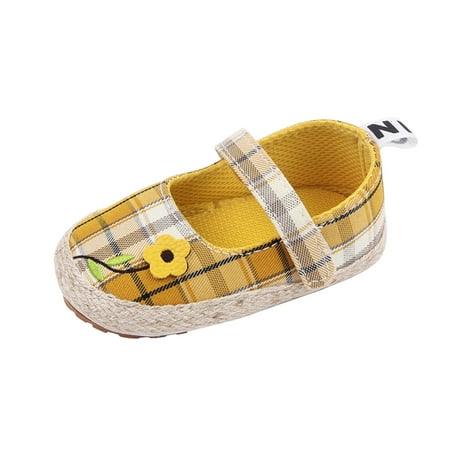 Saving Clearance! Kukoosong Toddler Sandals Shoes Baby Girls Sandals Cute Fashion Lattice Print Flowers Non-Slip Soft Bottom Sandals Yellow 6-12 Months
Saving Clearance! Kukoosong Toddler Sandals Shoes Baby Girls Sandals Cute Fashion Lattice Print Flowers Non-Slip Soft Bottom Sandals Yellow 6-12 Months