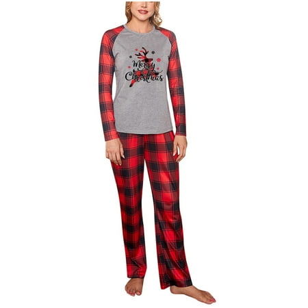 MIDCKE Family Pajamas Matching Sets Red Plaid Elk Print Long Sleeve Tops and Plaid Pants Outfit for Christmas Holiday Xmas Party
MIDCKE Family Pajamas Matching Sets Red Plaid Elk Print Long Sleeve Tops and Plaid Pants Outfit for Christmas Holiday Xmas Party