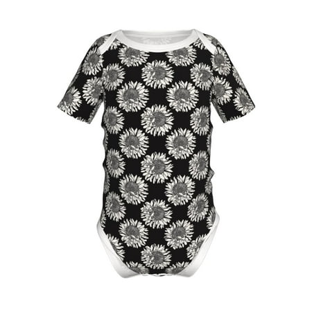 Yiaed White Sunflowers Print Infant Climbing Short Sleeve Onesie One-Piece Baby Bodysuit Clothes 0-12 Months -6 Months
Yiaed White Sunflowers Print Infant Climbing Short Sleeve Onesie One-Piece Baby Bodysuit Clothes 0-12 Months -6 Months