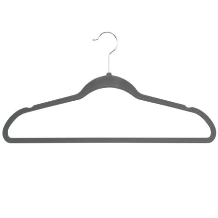 Honey Can Do Flocked Suit Hanger, Gray (Pack of 25)