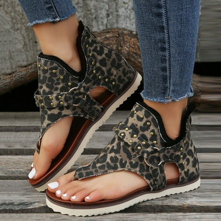 XIAQUJ Women Shoes Fashion Flat Toe Sandals Cow Leopard Print Zipper Toe Sandals Sandals for Women Coffee 8.5(41)
XIAQUJ Women Shoes Fashion Flat Toe Sandals Cow Leopard Print Zipper Toe Sandals Sandals for Women Coffee 8.5(41)