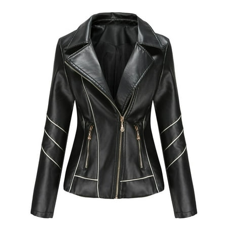 Juebong Womens PU Leather Jackets Work Suit Office Blazer Slim Leather Soft Lapel Moto Biker Zipper Stitching Solid Color Jacket Female Coat Basic Streetwear Black XXL
Juebong Womens PU Leather Jackets Work Suit Office Blazer Slim Leather Soft Lapel Moto Biker Zipper Stitching Solid Color Jacket Female Coat Basic Streetwear Black XXL