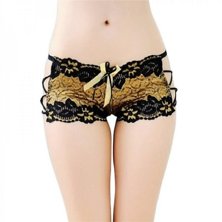 Clearance!1Pc Women Summer Perspective Lingerie Strap Panties Lace-up Plus Size Low Waist Underwear Gold
Clearance!1Pc Women Summer Perspective Lingerie Strap Panties Lace-up Plus Size Low Waist Underwear Gold
