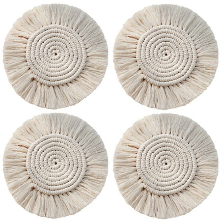 Tassel Coaster Handmade Macrame Coaster Bohemian-Style Decorative Drinks Placemat
Tassel Coaster Handmade Macrame Coaster Bohemian-Style Decorative Drinks Placemat