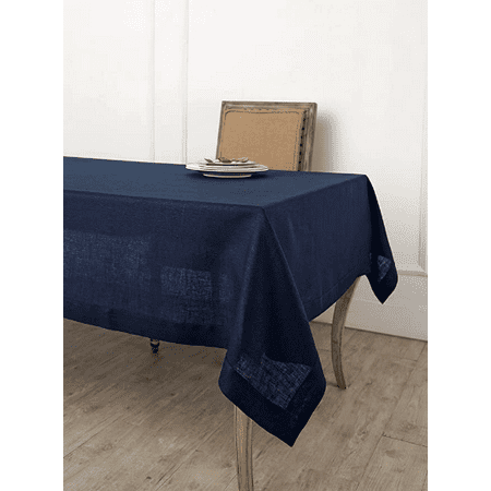 Navy Blue Tablecloth | Pure Linen | Linen Cotton Mix