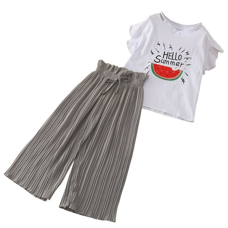 Baby Summer Dress Suit Loose Kids T Outfits Ruffle Pants Children Letter Summer Girls Tops Baby Shirt Girls Outfitsset Spring Clothing Set
Baby Summer Dress Suit Loose Kids T Outfits Ruffle Pants Children Letter Summer Girls Tops Baby Shirt Girls Outfitsset Spring Clothing Set