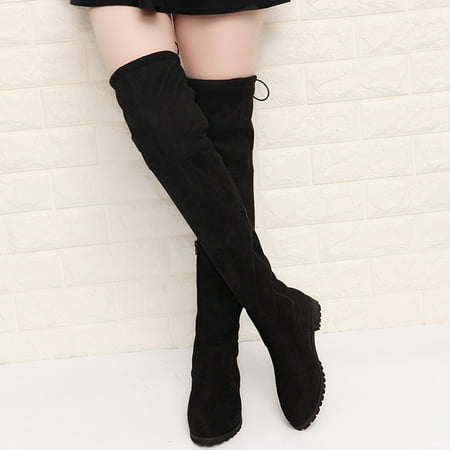 Egmy Winter Warm Women S Rivets Zipper Hoof Heels Riding Horse Sexy Mid Calf Boots