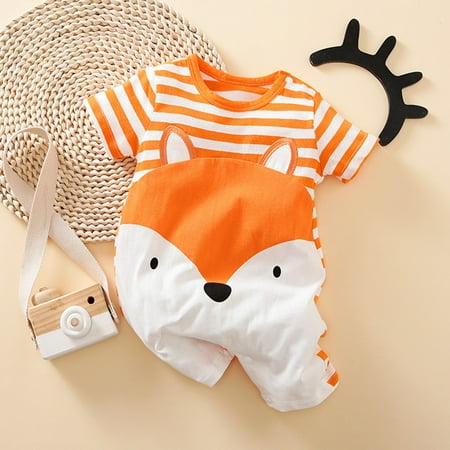 Boys Girls Jumpsuits Stripe Romper Baby Print Animal Playsuit Girls Romper&Jumpsuit Yellow 80
Boys Girls Jumpsuits Stripe Romper Baby Print Animal Playsuit Girls Romper&Jumpsuit Yellow 80