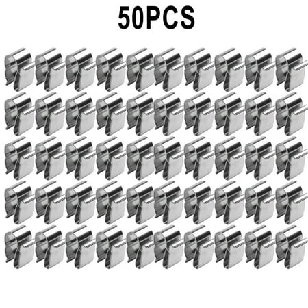 GYZEE For 2X6Mm Solar Panel Wire Clips Stainless Steel Cable Clamps For Pv Wiring Boat(50Pcs)
