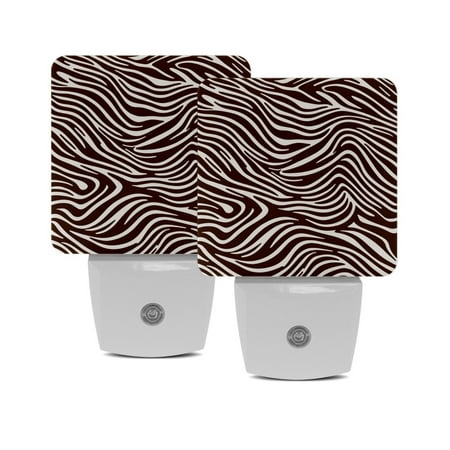 LED Night Lights Plug into Wall 2-Pack 0.5W Plug in Night Light Dusk to Dawn White Bright Nightlight for Bedroom Bathroom Hallway Kitchen Zebra Grain Classic Animal Parten Brown
LED Night Lights Plug into Wall 2-Pack 0.5W Plug in Night Light Dusk to Dawn White Bright Nightlight for Bedroom Bathroom Hallway Kitchen Zebra Grain Classic Animal Parten Brown