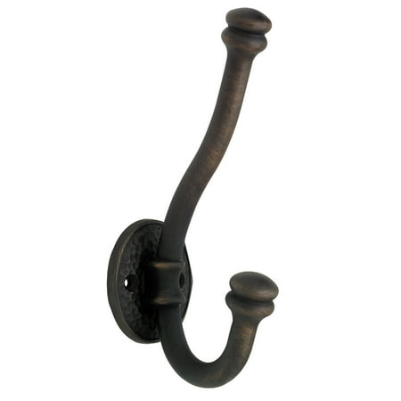 Franklin Brass Jumbo Hammered Hook in Brushed Oil Rubbed Bronze 5 pack