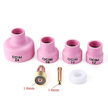 7pcs Nozzle Cups Gas Lens Welding Accessories Kits for WP9/20 TIG Welding Torch
7pcs Nozzle Cups Gas Lens Welding Accessories Kits for WP9/20 TIG Welding Torch