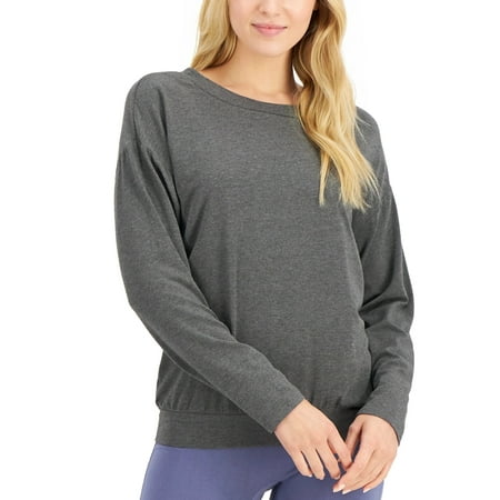 Alfani Super Soft Modal Long-Sleeve Sleep Top Choose Sz/Color: XL/Gray