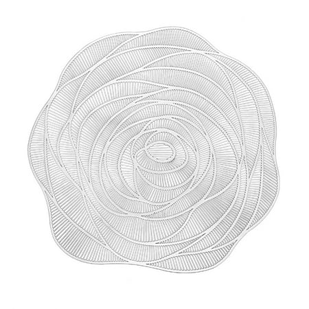 ZEAVAN Cup Mat Eye-catching Heat Resistant PVC Thickened Rose Flower Shaped Placemat for Home
ZEAVAN Cup Mat Eye-catching Heat Resistant PVC Thickened Rose Flower Shaped Placemat for Home