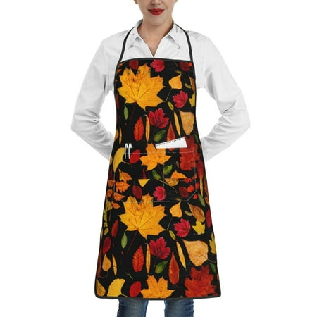 Qekee Autumn Maple Leaves A Print Adjustable Bib Apron Resistant with Pocket Cooking Kitchen Aprons for Women Men Server Chef Apron
Qekee Autumn Maple Leaves A Print Adjustable Bib Apron Resistant with Pocket Cooking Kitchen Aprons for Women Men Server Chef Apron