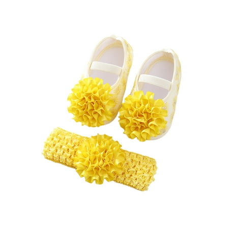 SIMANLAN Toddler Crib Shoes Comfort Flats First Walker Mary Jane Infant Soft Sole Princess Dress Shoe Baby Girls Prewalker Yellow+Headband 4C
SIMANLAN Toddler Crib Shoes Comfort Flats First Walker Mary Jane Infant Soft Sole Princess Dress Shoe Baby Girls Prewalker Yellow+Headband 4C
