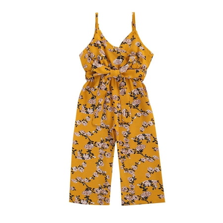 EYIIYE Kids Girls Summer Sleeveless Romper Floral Print V Neck High Waist Jumpsuit One-piece Overalls 1-6Y
EYIIYE Kids Girls Summer Sleeveless Romper Floral Print V Neck High Waist Jumpsuit One-piece Overalls 1-6Y