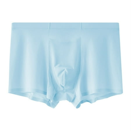 ALSLIAO Mens Ice Silk Underwear Boxer Briefs Shorts Breathable Pouch Underpants Trunks Light Blue 3XL
ALSLIAO Mens Ice Silk Underwear Boxer Briefs Shorts Breathable Pouch Underpants Trunks Light Blue 3XL