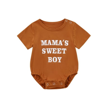 JINSIJU Baby Boy Romper Short Sleeve Crew Neck Letters Print Summer Casual Daily Bodysuit
JINSIJU Baby Boy Romper Short Sleeve Crew Neck Letters Print Summer Casual Daily Bodysuit