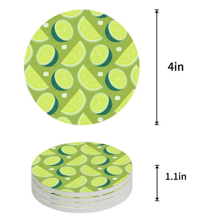ZHANZZK Tropical Forest Green Plantain Leaves Set of 4 Round Coaster for Drinks Absorbent Ceramic Stone Coasters Cup Mat with Cork Base for Home Kitchen Room Coffee Table Bar Decor
ZHANZZK Tropical Forest Green Plantain Leaves Set of 4 Round Coaster for Drinks Absorbent Ceramic Stone Coasters Cup Mat with Cork Base for Home Kitchen Room Coffee Table Bar Decor