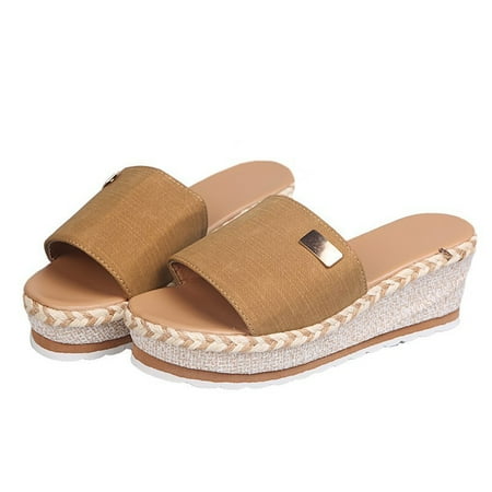 Sandals for Women Casual Summer Women Bowknot Beach Summer Slippers Platform Slope Heels Plus Size Shoes
Sandals for Women Casual Summer Women Bowknot Beach Summer Slippers Platform Slope Heels Plus Size Shoes