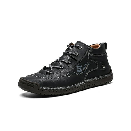 Avamo Mens Lightweight Flats Round Toe Ankle Boot Business Non-Slip Mid Top Black Plush Lined 12
Avamo Mens Lightweight Flats Round Toe Ankle Boot Business Non-Slip Mid Top Black Plush Lined 12