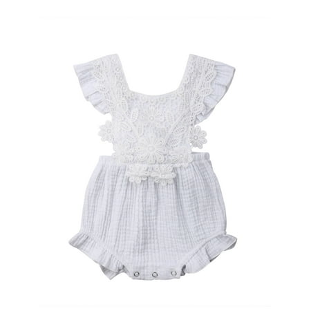 VIKING GLORY Newborn Baby Girl Lace Floral Romper Back Cross Jumpsuit Playsuit Clothes Outfit
VIKING GLORY Newborn Baby Girl Lace Floral Romper Back Cross Jumpsuit Playsuit Clothes Outfit