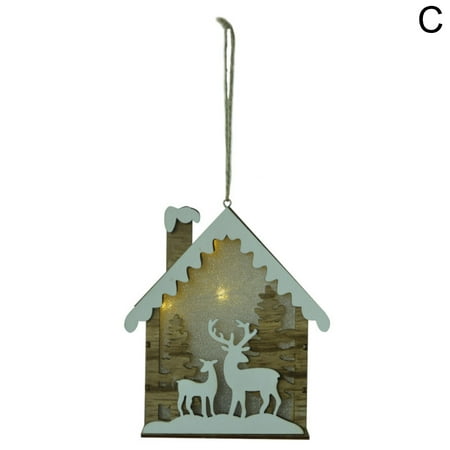 JHTongC Luminous Santa Claus Elk Shape Snow Roof House Hanging Pendant Christmas Decor
JHTongC Luminous Santa Claus Elk Shape Snow Roof House Hanging Pendant Christmas Decor
