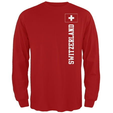 World Cup Switzerland Red Long Sleeve T-Shirt