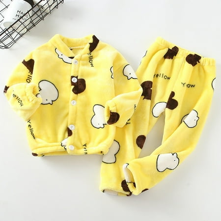 Qazqa Toddler Girls Boys Winter Long Sleeve Cartoon Sleepwear Pajamas Button Tops Pants 2PCS Outfits Clothes Set
Qazqa Toddler Girls Boys Winter Long Sleeve Cartoon Sleepwear Pajamas Button Tops Pants 2PCS Outfits Clothes Set