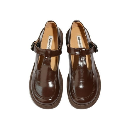 SIMANLAN Women Mary Jane T-Strap Flats Ankle Strap Casual Shoes Ladies Lightweight Leather Shoe Womens Comfort Brown 6.5
SIMANLAN Women Mary Jane T-Strap Flats Ankle Strap Casual Shoes Ladies Lightweight Leather Shoe Womens Comfort Brown 6.5